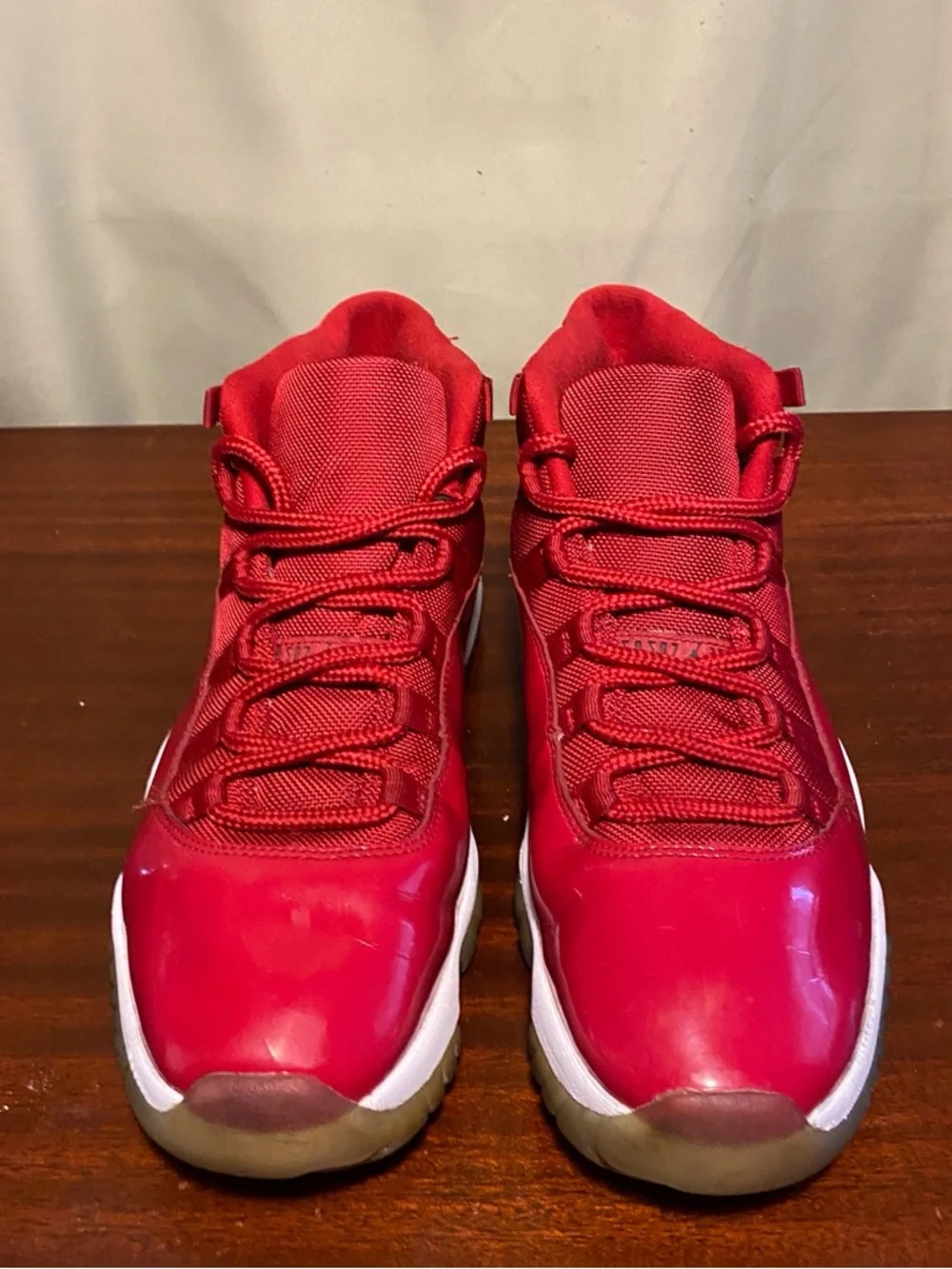 Jordan 11 Retro High Win Like ’96 Gym Red Sneakers Mens 10